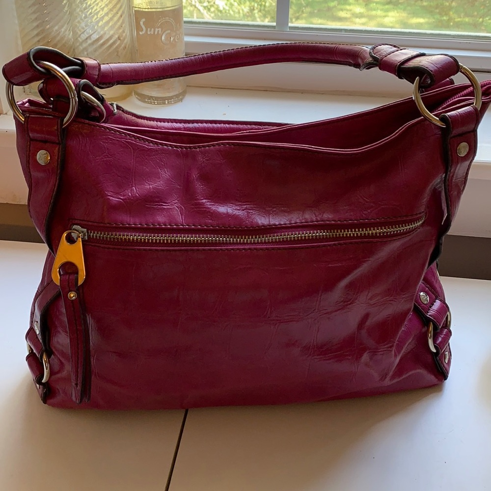 Fushia satchel